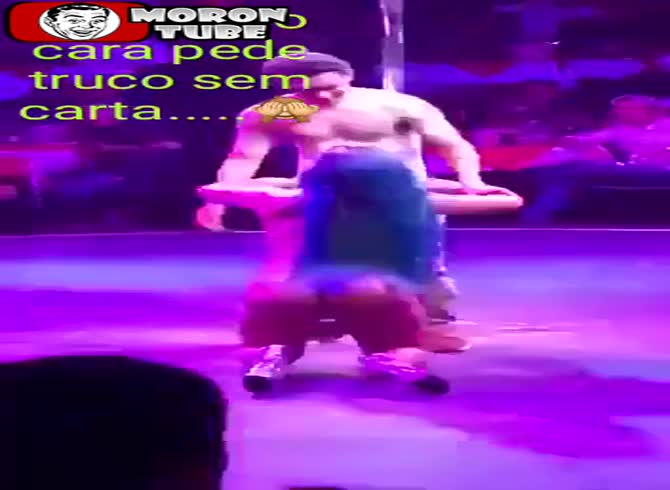 Video :Poor guy - His little penis gets teased by the stripper and the audience!
